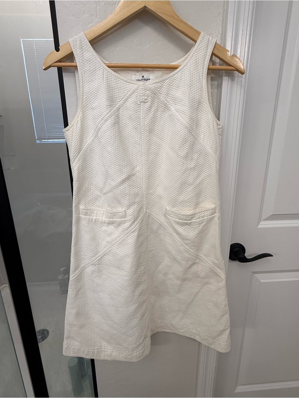 Courrèges white mini dress